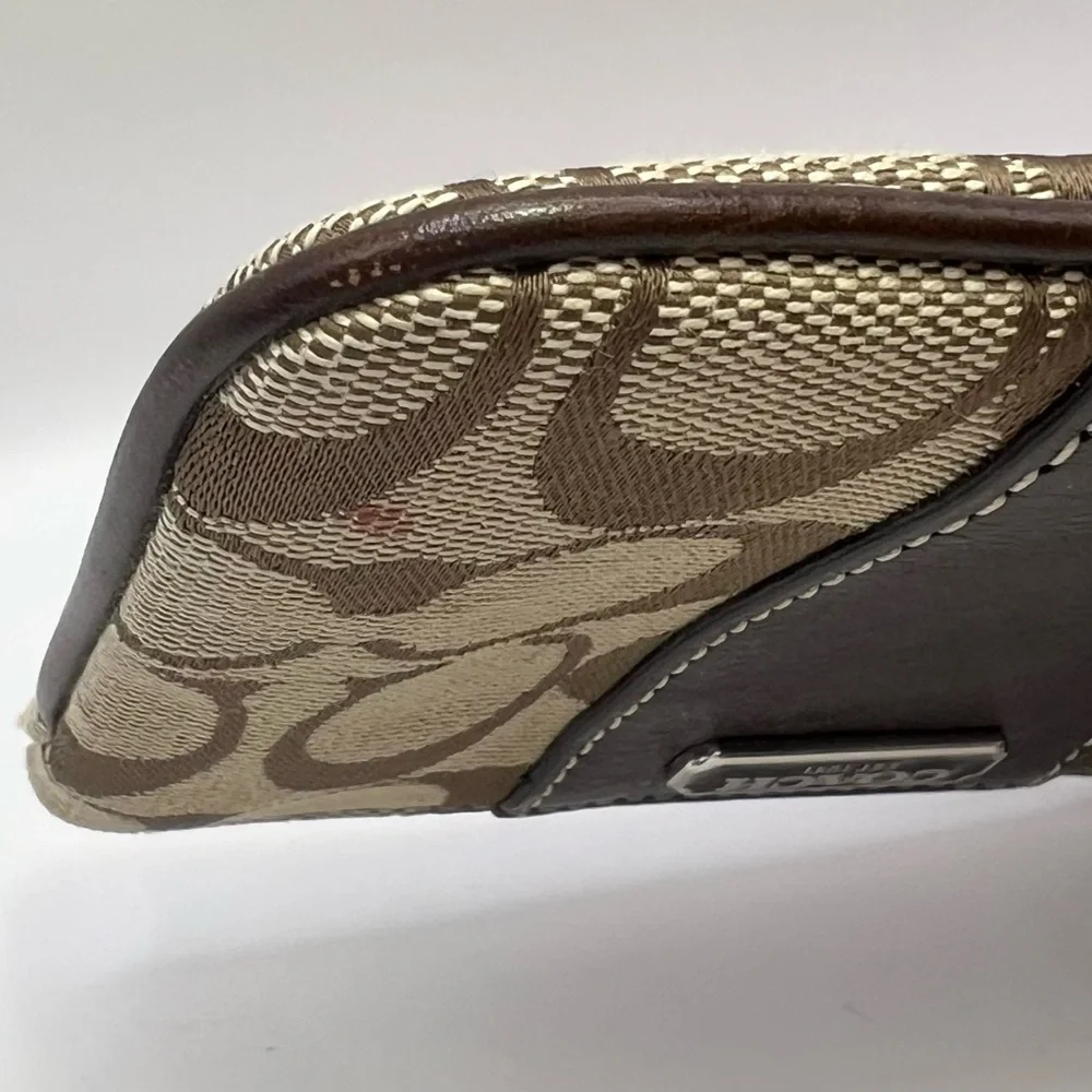 Coach Brown Signature Wristlet - Picture 5 of 11